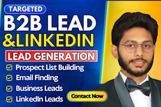 do b2b lead generation, linkedin leads, email list building, email scraping
