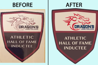 replicate, recreate, redesign, remake, digitalize alter vector trace old logo