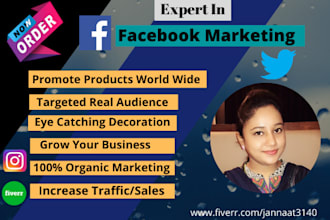promote any business in USA by facebook marketing