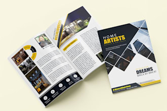 design attractive catalog and brochure
