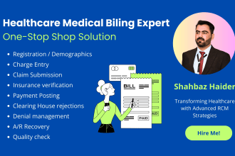 be your healthcare medical billing expert on fiverr