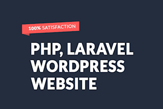 do full stack web developement using PHP, laravel,  yii