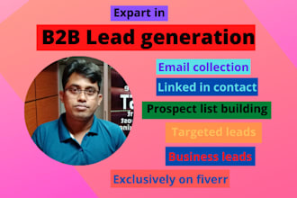 do linkedin lead generation and targeted list building
