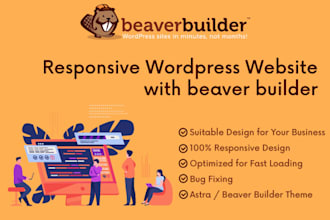 create an SEO optimized wordpress website with beaver builder