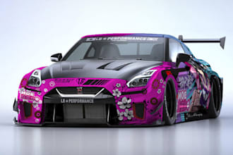 wrap the car wrapping with itasha decal vector design