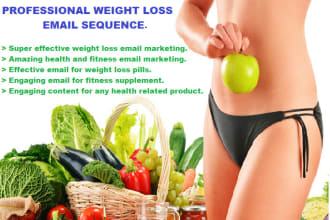 write professional weight loss and fitness sales letter for your email campaign