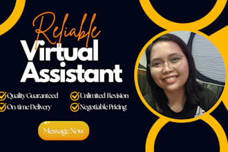 be your virtual assistant for data entry and web research
