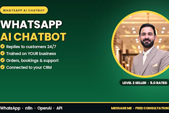 build whatsapp ai chatbot and n8n whatsapp automation for business