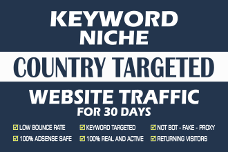 drive keyword targeted web traffic monthly