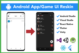 reskin and modify android app code