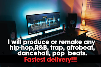 produce or remake afrobeat, pop or any kind of beats