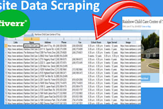 scrape any data from website