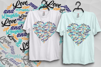 create awesome word cloud t shirt design