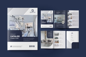 do minimal catalog, brochure, company profile, annual report design
