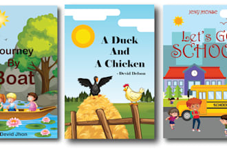 do children book cover and children book illustrations