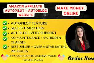 create autopilot amazon affiliate marketing website with autoblog