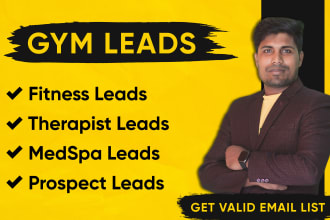 generate gym, coach, fitness verified email list