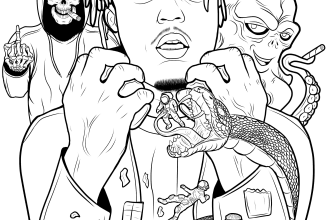 draw a professional sketch and line work for you