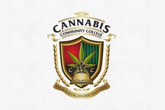 design medical, hemp, cbd oil, cannabis logo