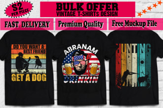 do custom vintage t shirt design