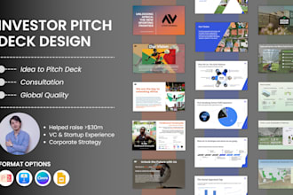 design investor ready pitch decks for fundraising