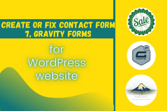 create or fix contact form 7, gravity forms and smtp issue for wordpress website