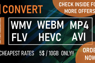 convert flv avi wmv hevc webm mp4 videos to any video format quickly