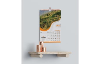 design professional desk calendar or wall calendar