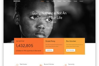 design websites for nonprofit charity or church websites