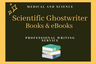 ghostwrite scientific ebook on medical and science