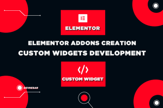 create elementor addons and develop custom elementor widget
