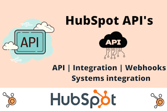 do hubspot API integration with any 3rd party apps