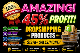 search winning shopify dropshipping products
