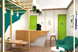 do interior perspectives for shops and stores