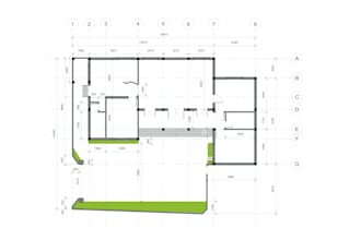 do 2d cad drawing, floor plan with measurement