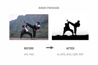 make professional silhouette from you photos