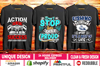 create unique custom illustrations and designs for t shirts and other products