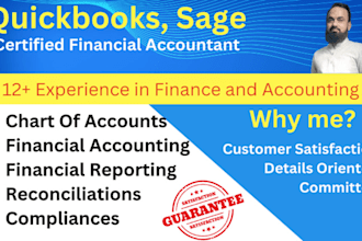 do bookkeeping, accounting, reconciliation quickbooks sage