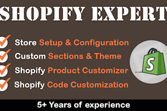 shopify stores and customizations