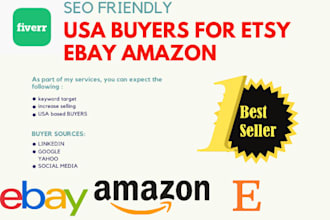 send USA buyers for  ebay etsy amazon