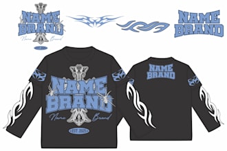 create streetwear hoodie or tshirt clothing merchandise design