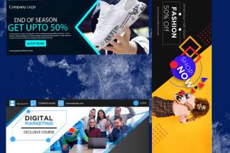 design interactive website, facebook banner, or header