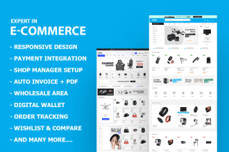 design and develop ecommerce online store
