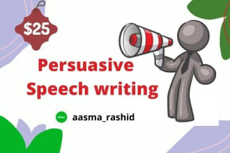 give you persuasive speech on any topic