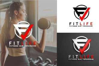 design modern sports, gym and fitness logo