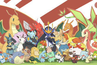 draw fanart pokemon or your fakemon