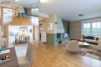 do virtual staging, furniture with realistic look, very fast delivery