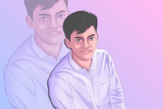 draw face illustration from photo