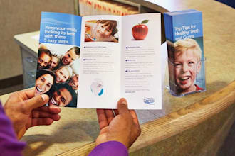 write brochure content in a few hours and design it