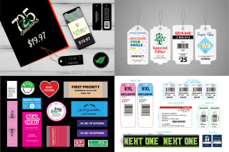 do clothing label, hang tags, care instruction label in 24h